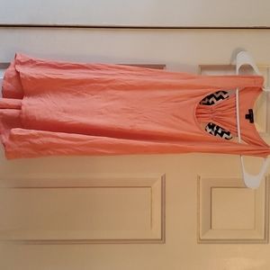 Salmon racer back top